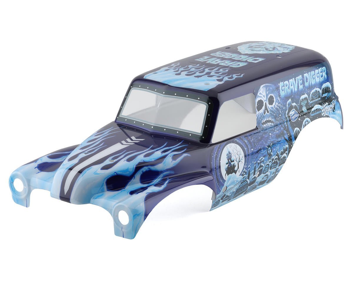 Pro-Line LMT 1/10 Grave Digger Ice Pre-Painted Body (Blue) - BOBBYRC