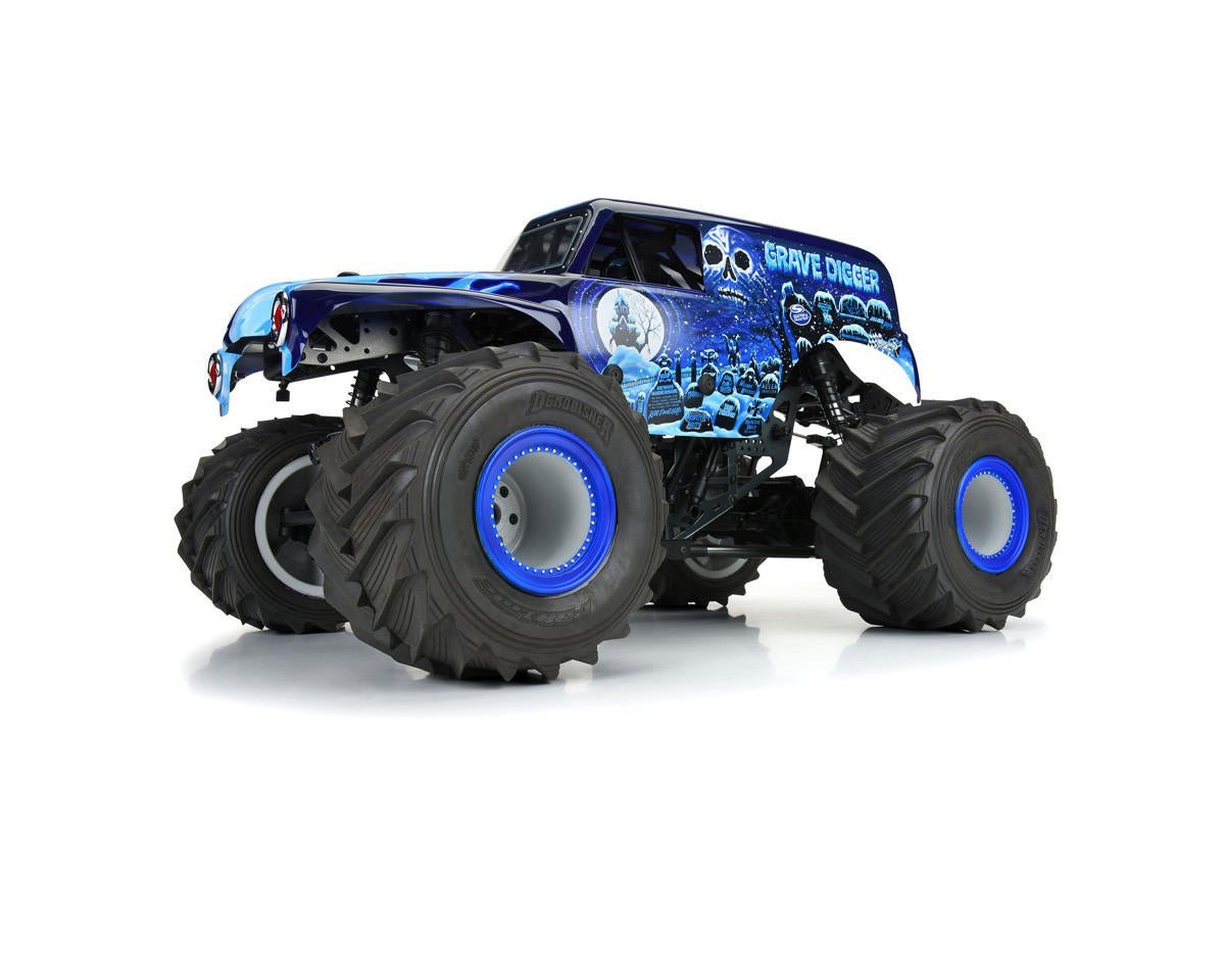 Pro-Line LMT 1/10 Grave Digger Ice Pre-Painted Body (Blue) - BOBBYRC