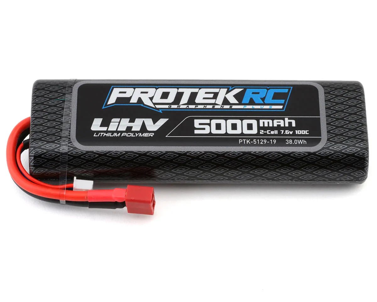 ProTek RC 2S 100C Si - Graphene + HV LiPo Stick Pack TCS Battery (7.6V/5000mAh) w/T - Style Connector (ROAR Approved) - BOBBYRC