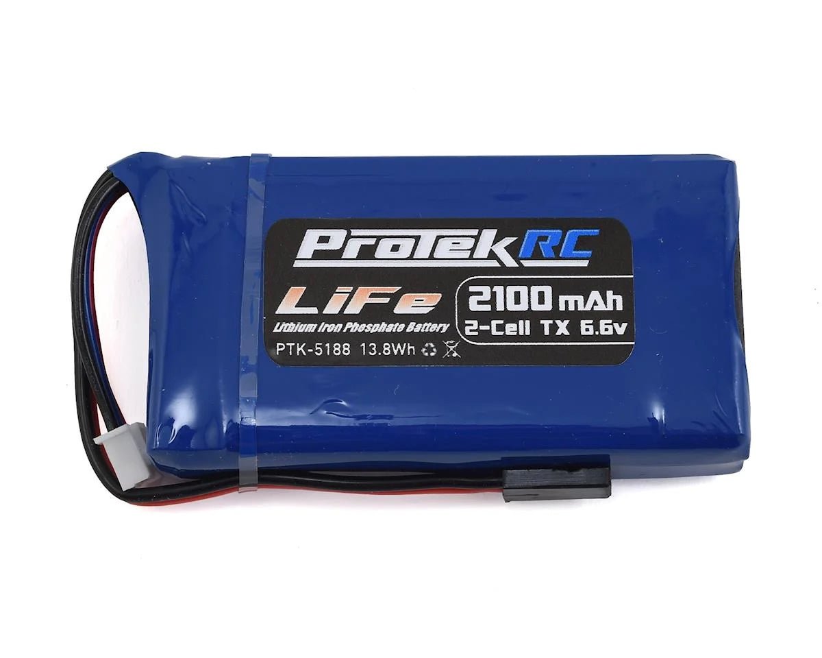 ProTek RC LiFe Futaba Transmitter Battery Pack (6.6V/2100mAh) (3PV/4PK/4PM/4PLS/4PX/4PV/7PX/7PXR/10PX/16SZ) - BOBBYRC