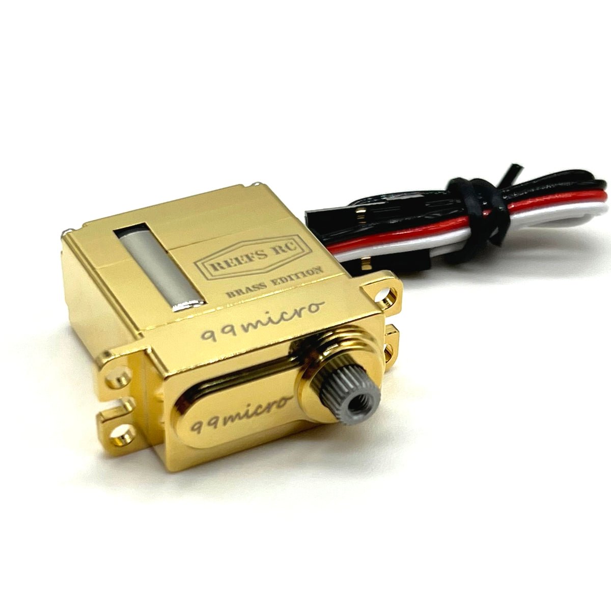 REEF's 99 MICRO(Brass Edition)High Torque High Speed Waterproof Servo H/V Low Profile - BOBBYRC