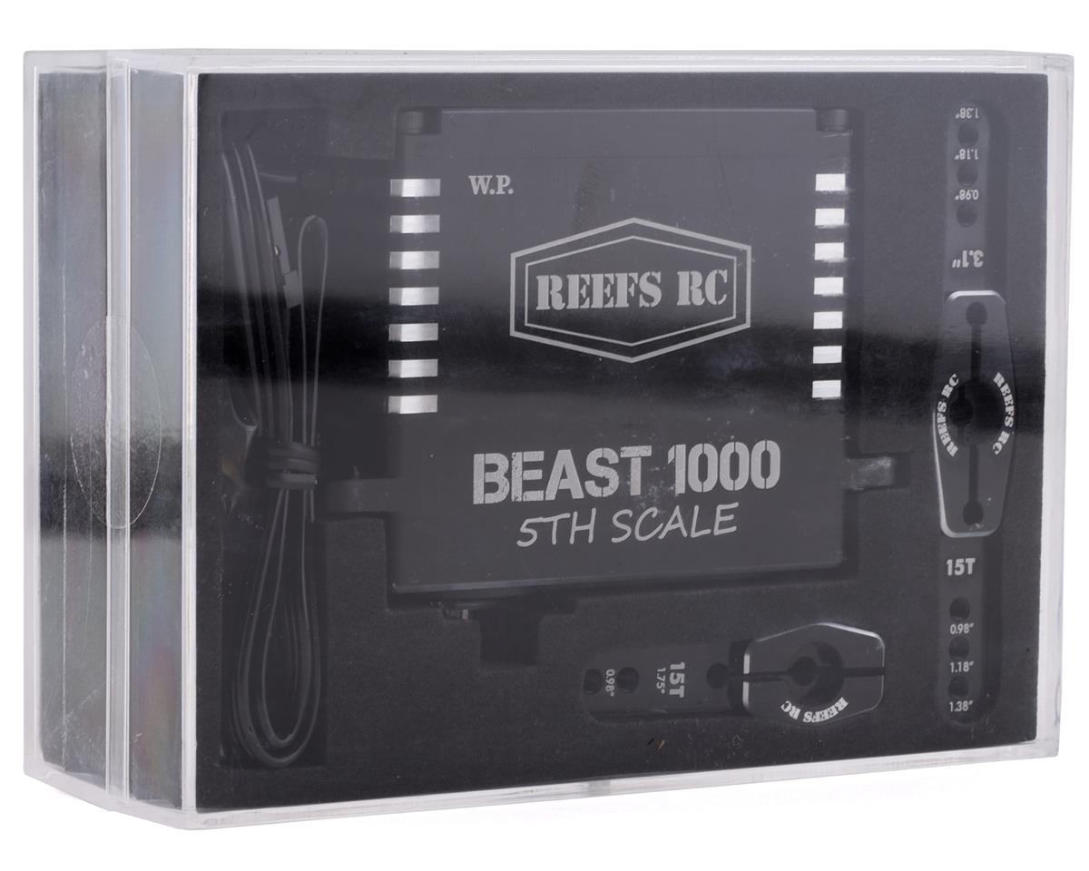 Reefs RC Beast 1000 Waterproof Digital 1/5 Scale Brushless Servo (High Voltage) - BOBBYRC