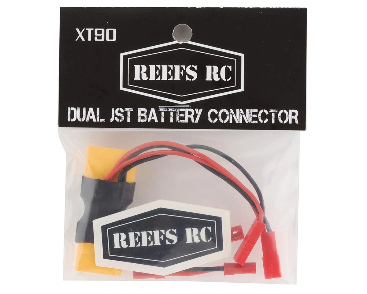 Reefs RC XT90 Dual JST Pass Through w/2 Male - Male JST Adaptors - BOBBYRC