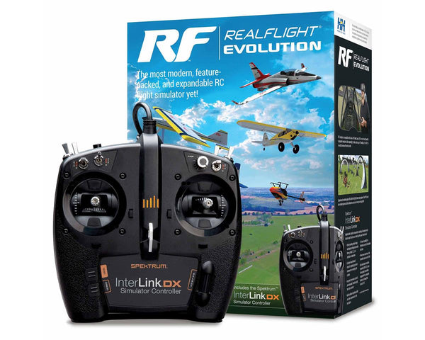 RealFlight Evolution RC Flight Simulator w/InterLink DX Controller