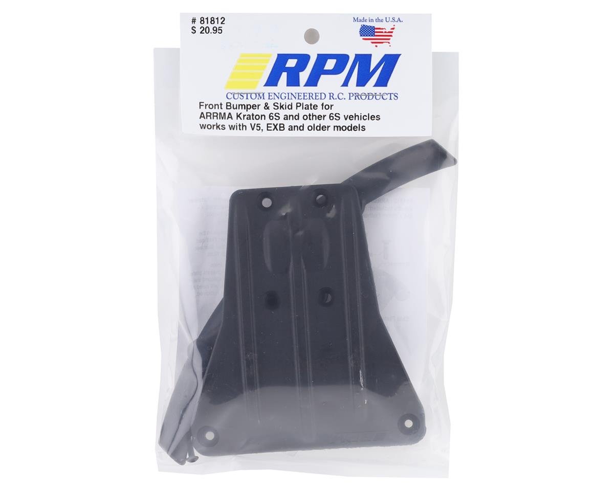 RPM 81812 81332 Front Bumper & Rear Skid Plate Arrma Kraton 6S V5, EXB & older - BOBBYRC