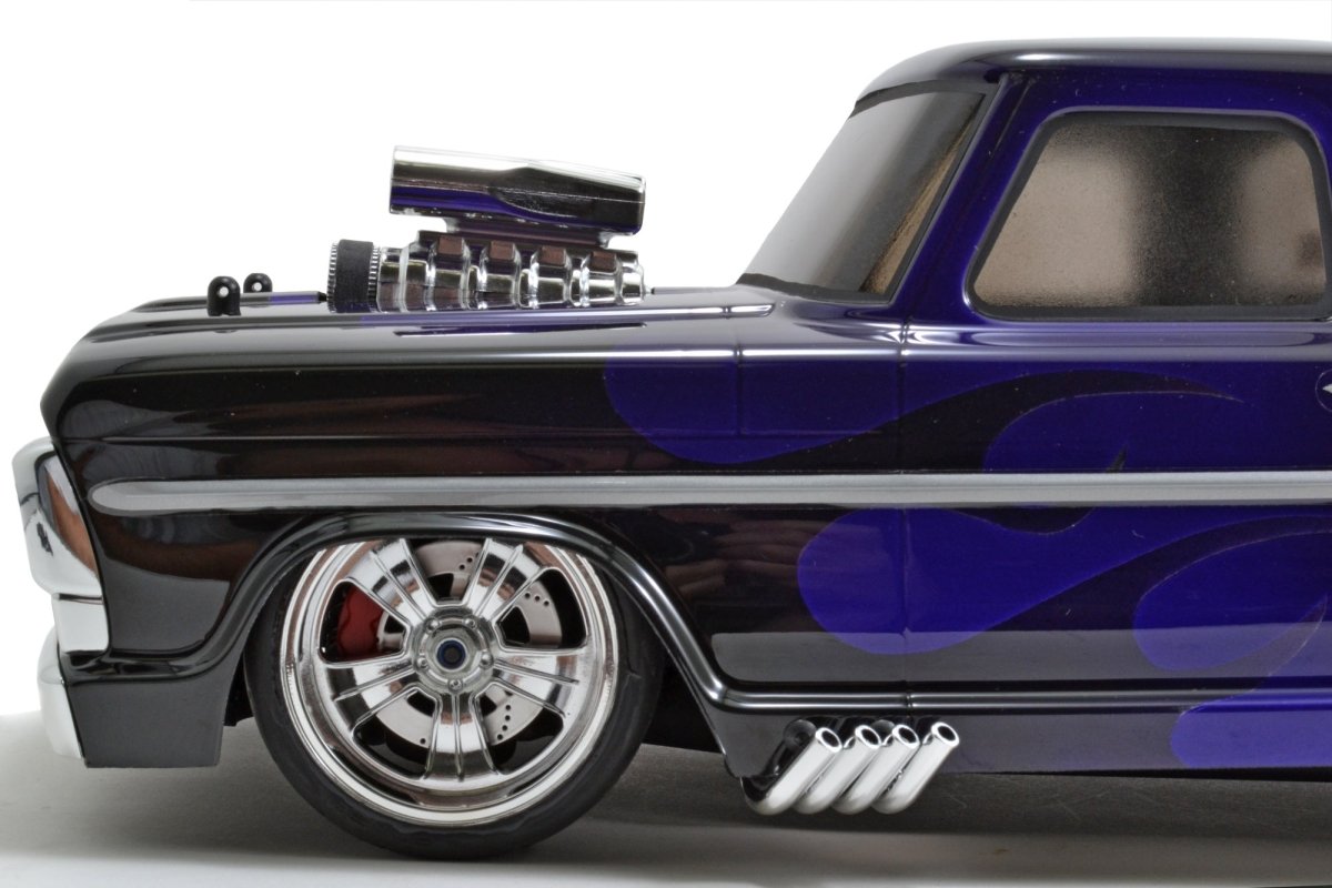 RPM Mock Intake & Blower Set (Chrome) For Drift & Crawler 1/10 and 1/8 Bodies - BOBBYRC