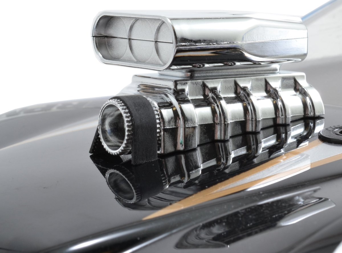 RPM Mock Intake & Blower Set (Chrome) For Drift & Crawler 1/10 and 1/8 Bodies - BOBBYRC