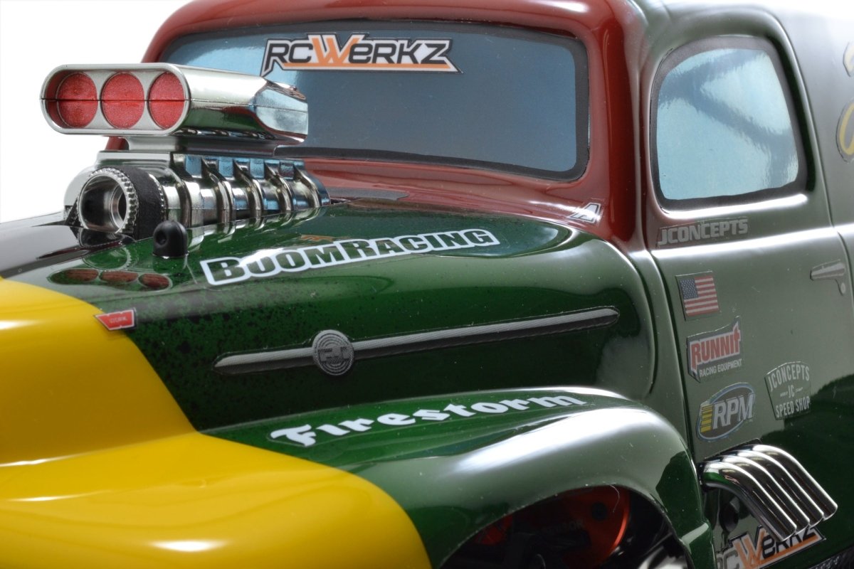 RPM Mock Intake & Blower Set (Chrome) For Drift & Crawler 1/10 and 1/8 Bodies - BOBBYRC