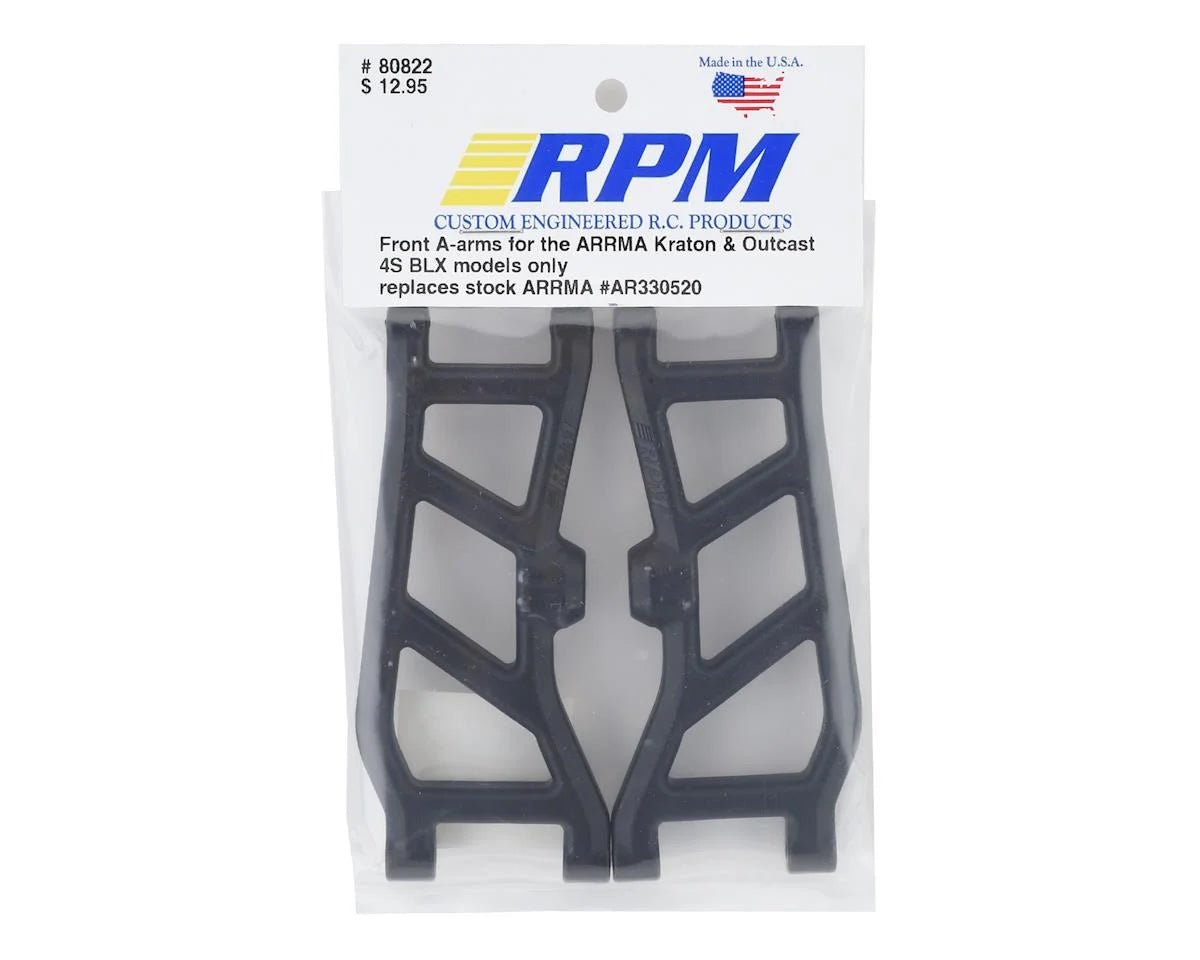 RPM R/C Front Suspension Arm Set (Fits Arrma V1 4S Kraton/Outcast ) - BOBBYRC