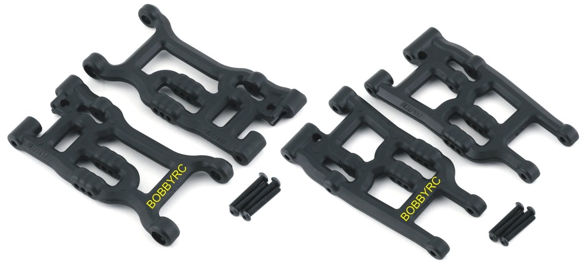 RPM Suspension Arms A - Arms Set Front Rear Black For Losi Tenacity/Lasernut - BOBBYRC
