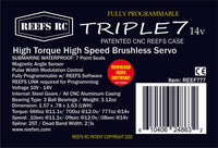 REEF's RC Triple7 14V Progarmmable High Torque High Speed Brushless Servo