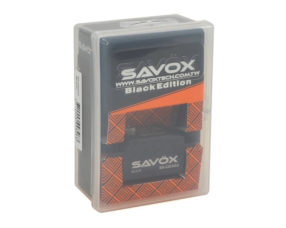 Savox SB - 2263MG Black Edition High Speed Low Profile Brushless Metal Gear Servo - BOBBYRC