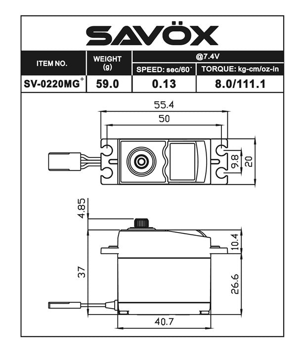 Savox SV - 0220MGP High Voltage Metal Gear Digital Servo Slash T - maxx E - Revo - BOBBYRC