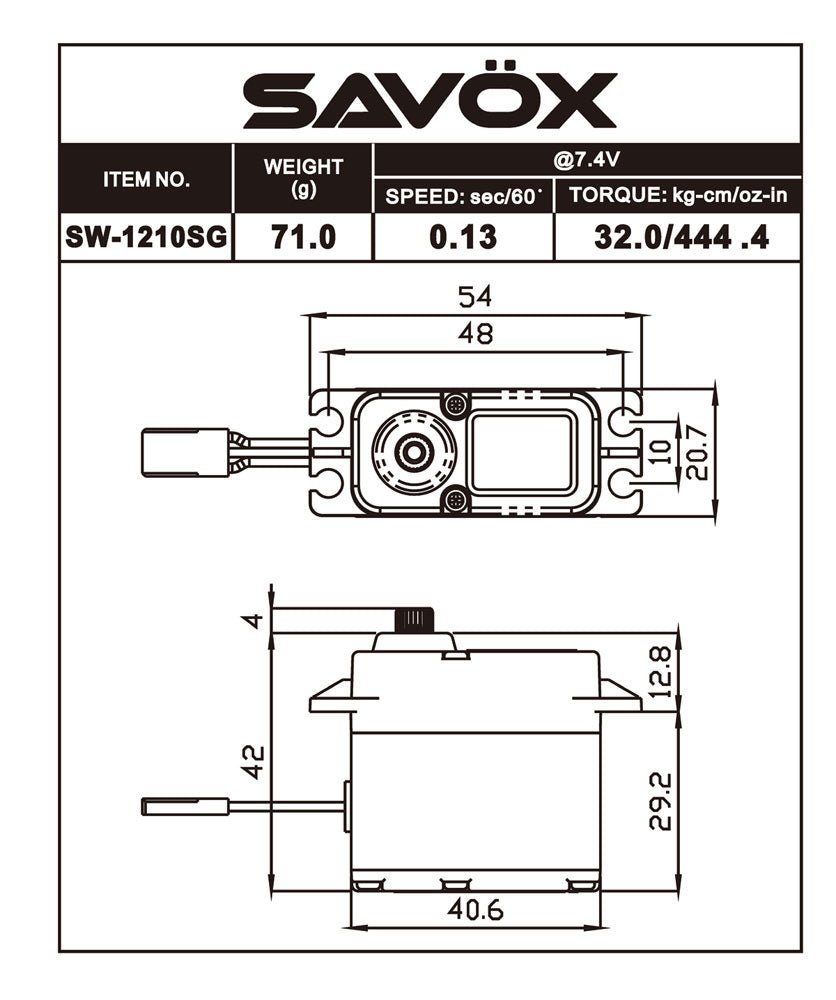 Savox SW-1210SG PLUS Black Edition 