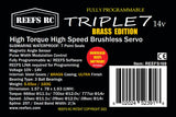 Reefs RC Triple7 14V Programable High Torque Steel Gear Digital Servo (High Voltage)(Brass Edition)
