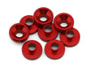 Reefs RC Aluminum Countersunk Servo Washers (Red) (8)