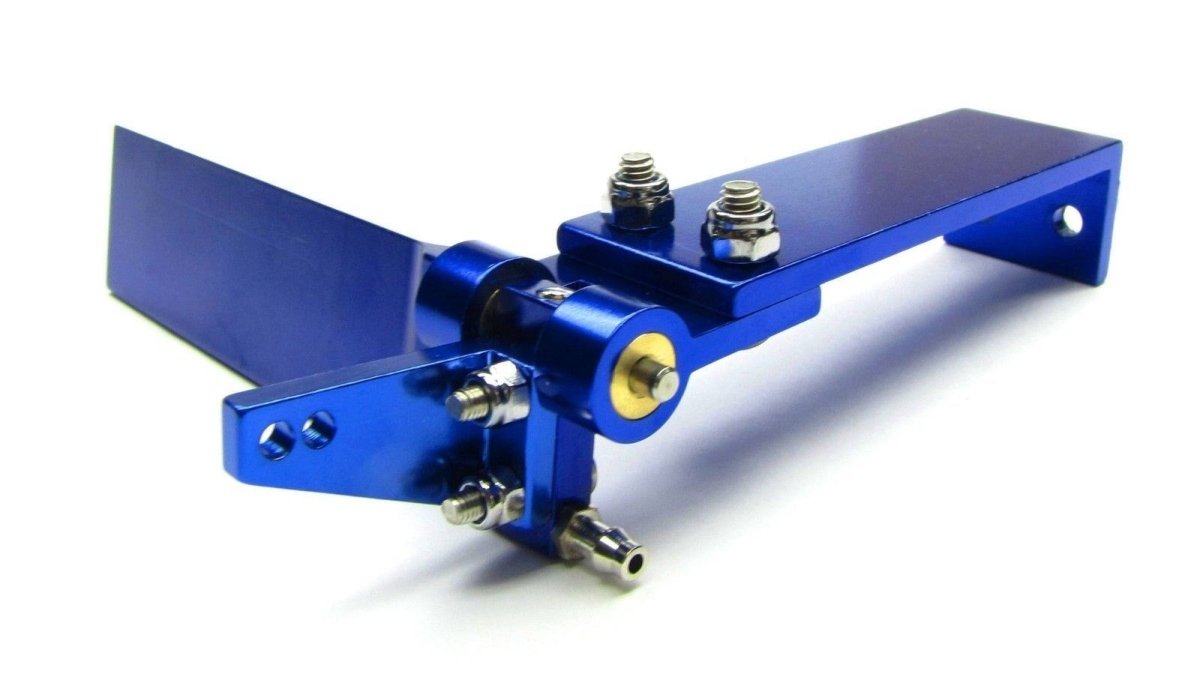 Spartan Boat Rudder & Support(Blue Aluminum for Traxxas 57076 - 4 - BOBBYRC