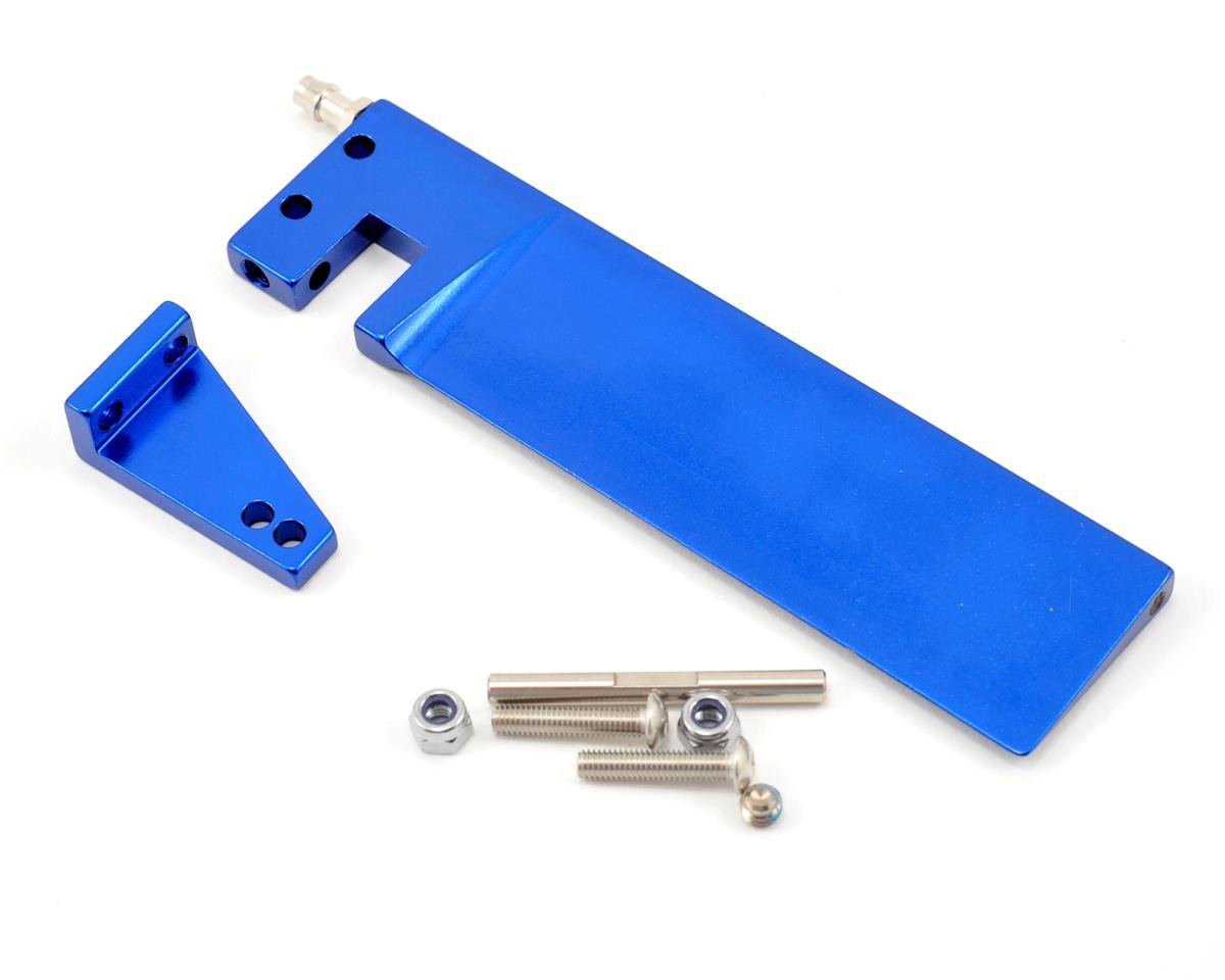 Spartan Boat Rudder & Support(Blue Aluminum for Traxxas 57076 - 4 - BOBBYRC