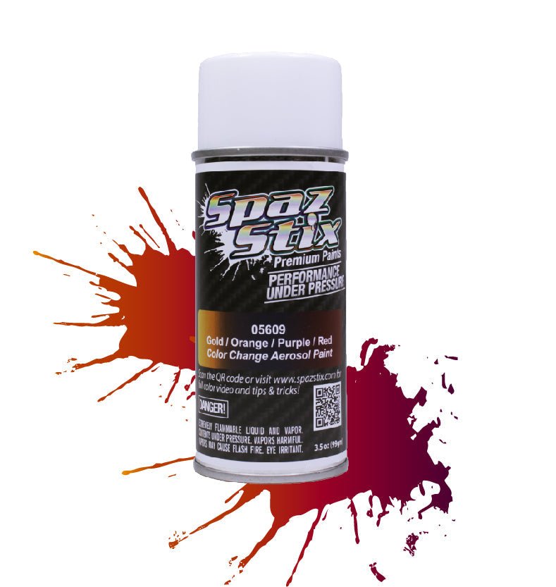 Spaz Stix Multi - Color Change Spray Paint (Gold/Orange/Purple/Red) (3.5oz) - BOBBYRC
