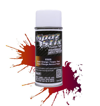 Spaz Stix Multi - Color Change Spray Paint (Gold/Orange/Purple/Red) (3.5oz) - BOBBYRC