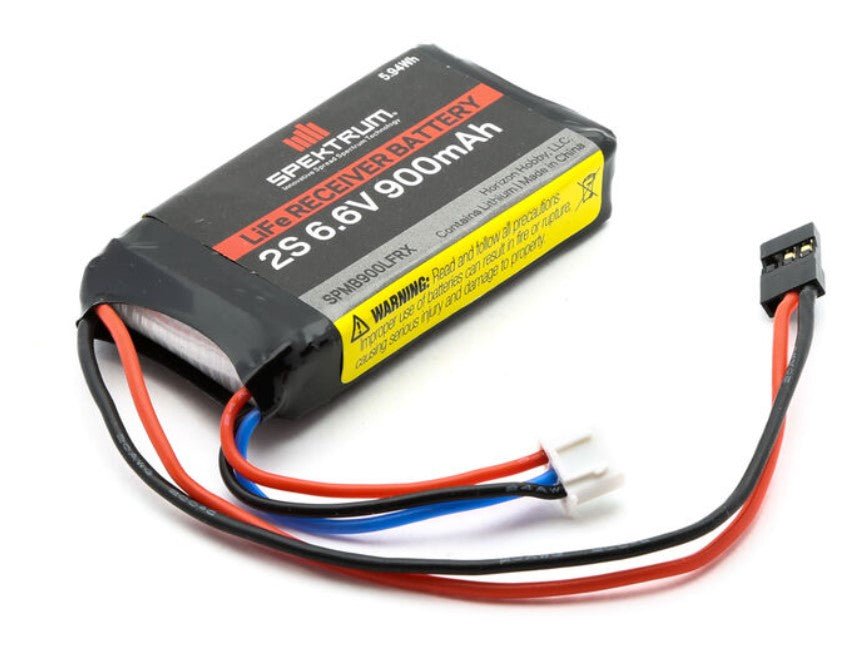 Spektrum 900mah 900 2S 6.6v LIFE Li - Fe RC Airplane Receiver Battery - BOBBYRC