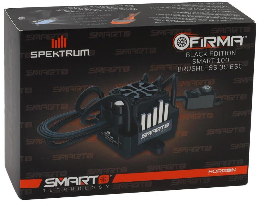 Spektrum Firma 100A Brushless Smart ESC (2S - 3S) 1/10–1/8 Scale Surface Vehicles - BOBBYRC