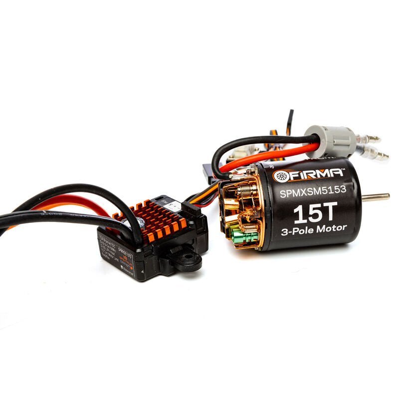Spektrum Firma 70A Smart Waterproof Brushed ESC & 15T Brushed Motor 1/10 Scale Crawlers (Copy) - BOBBYRC
