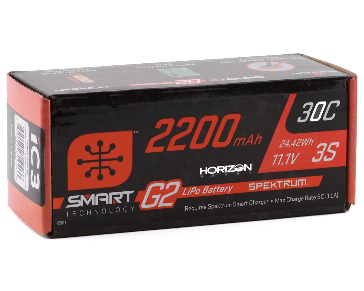 Spektrum RC 3S Smart G2 LiPo 30C Battery Pack (11.1V/2200mAh) w/IC3 Connector - BOBBYRC