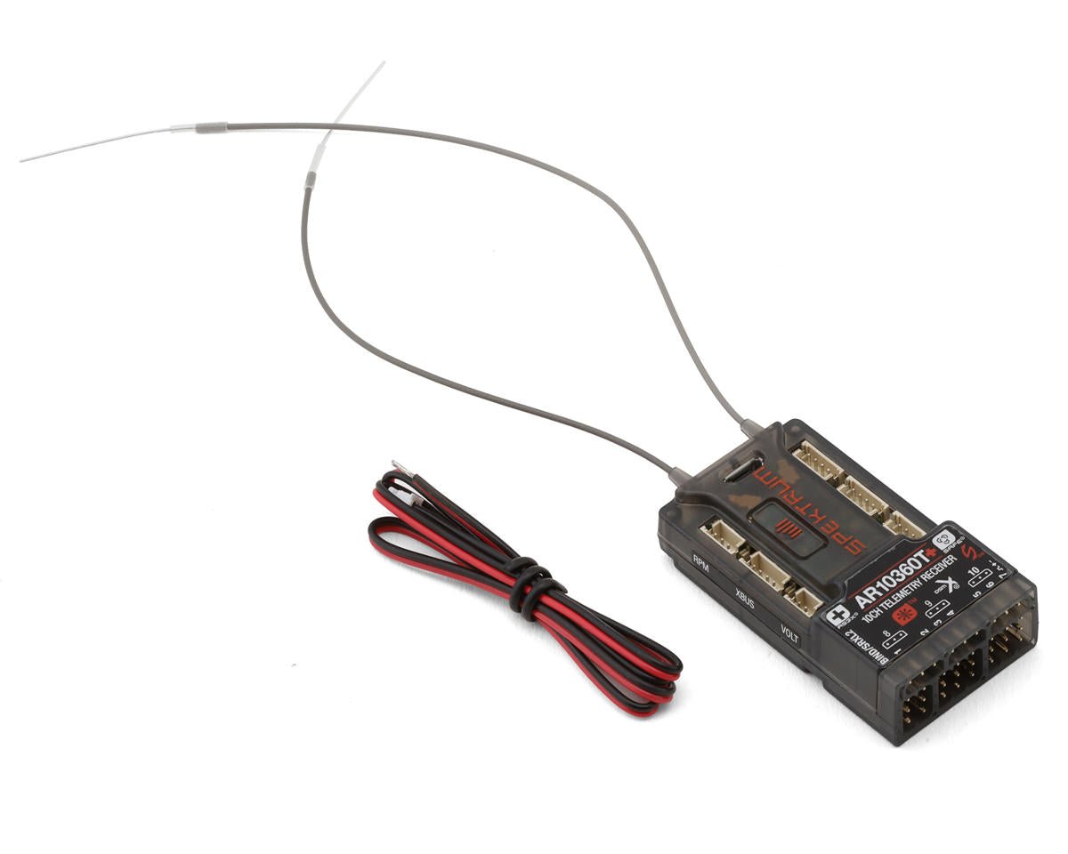 Spektrum RC AR10360T+ 10 - Channel DSMX Aircraft Telemetry Receiver w/AS3X+ & SAFE - BOBBYRC