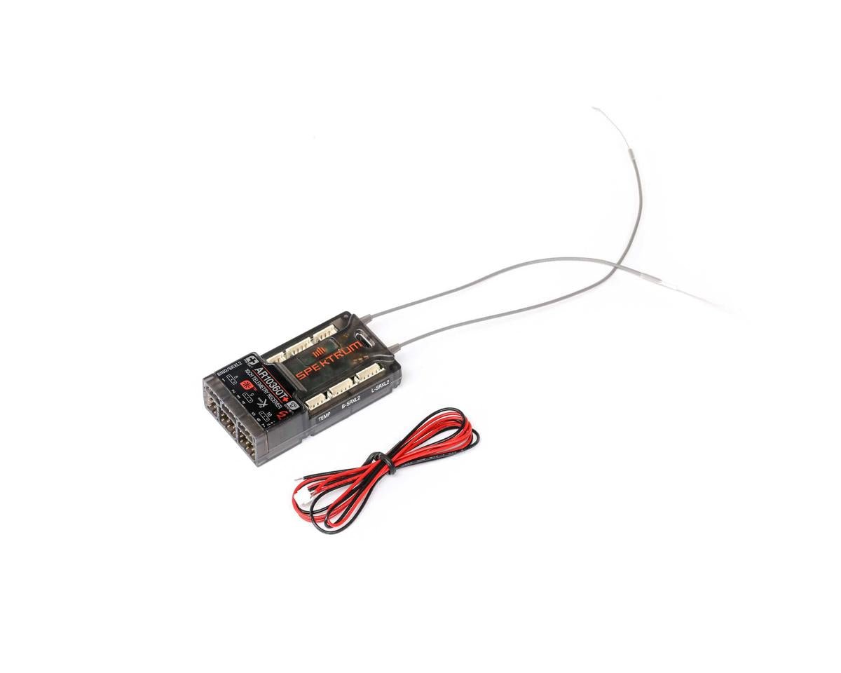 Spektrum RC AR10360T+ 10 - Channel DSMX Aircraft Telemetry Receiver w/AS3X+ & SAFE - BOBBYRC