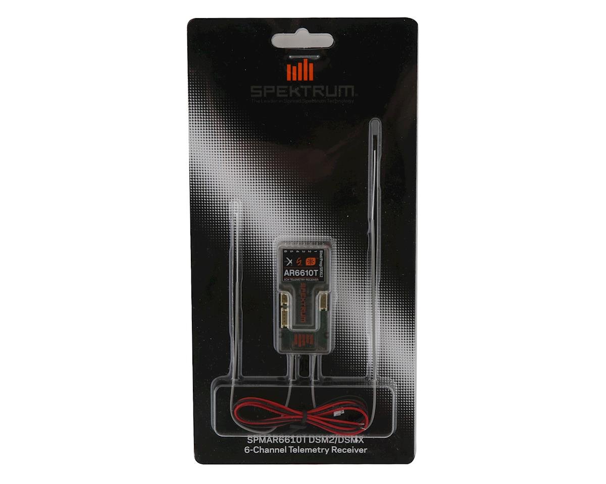 Spektrum RC AR6610T 6 Channel DSMX Aircraft Telemetry Receiver - BOBBYRC