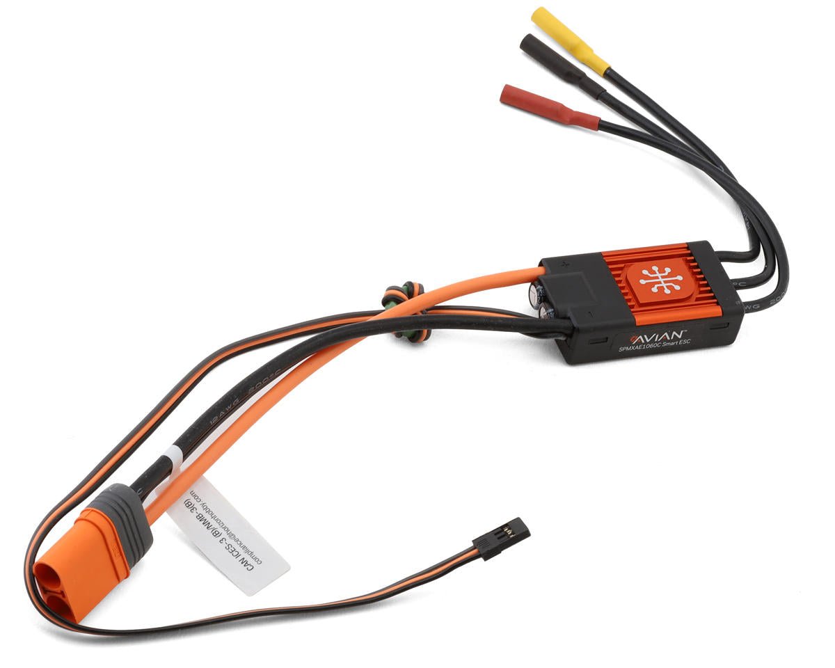 Spektrum RC Avian 60 Amp 3 - 6S Brushless Smart ESC Rc Plane E - Flite, FMS, Hangar 9 - BOBBYRC