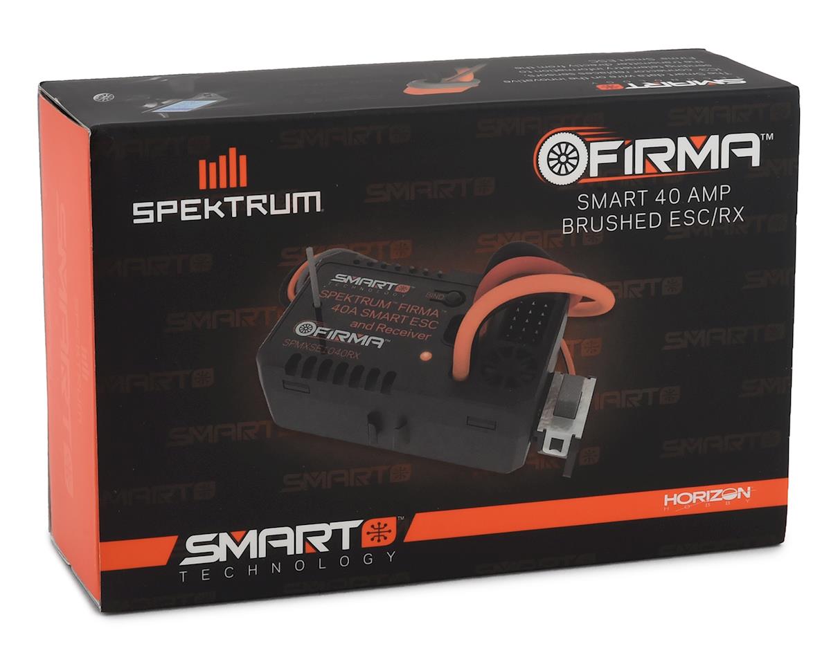 Spektrum RC Firma 40 Amp Brushed Smart 2 - in - 1 ESC & Receiver - BOBBYRC