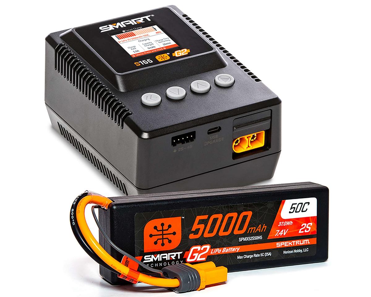 Spektrum RC Smart G2 PowerStage 2S Bundle w/2S Smart LiPo Battery (5000mAh) - BOBBYRC