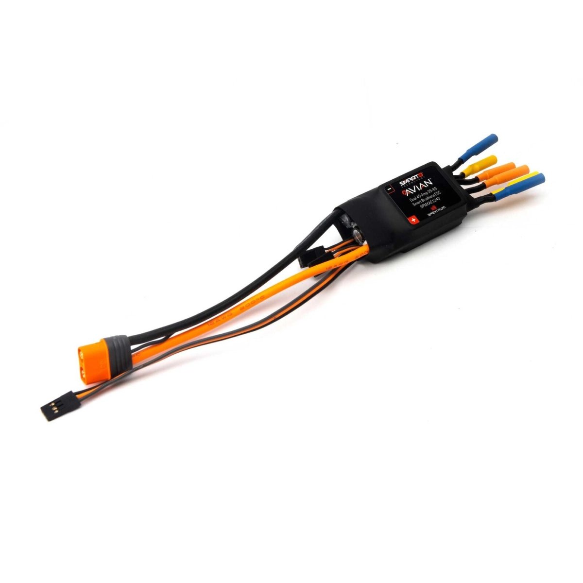 Spektrum RC SPMXAE1240 Avian Dual 40 Amp 3 - 6S Brushless Smart ESC RC Jet /Plane - BOBBYRC