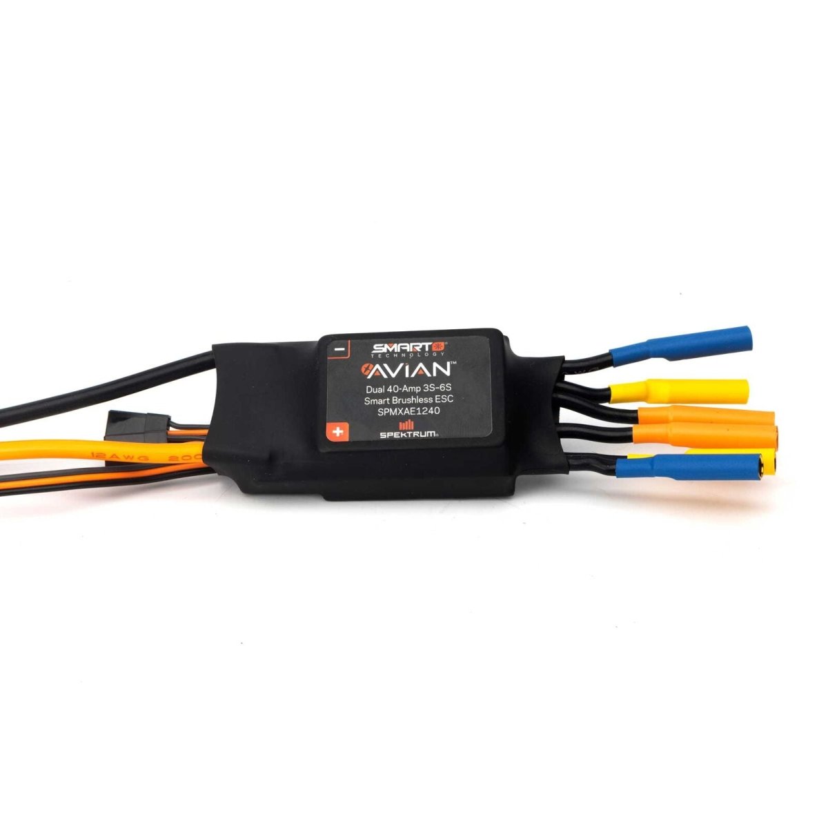 Spektrum RC SPMXAE1240 Avian Dual 40 Amp 3 - 6S Brushless Smart ESC RC Jet /Plane - BOBBYRC