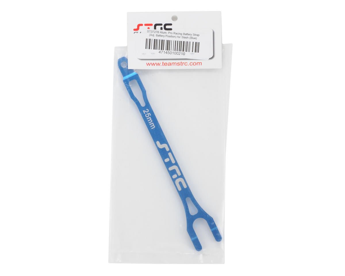 ST Racing Concepts Aluminum Battery Strap for Traxxas Slash (Blue) - BOBBYRC