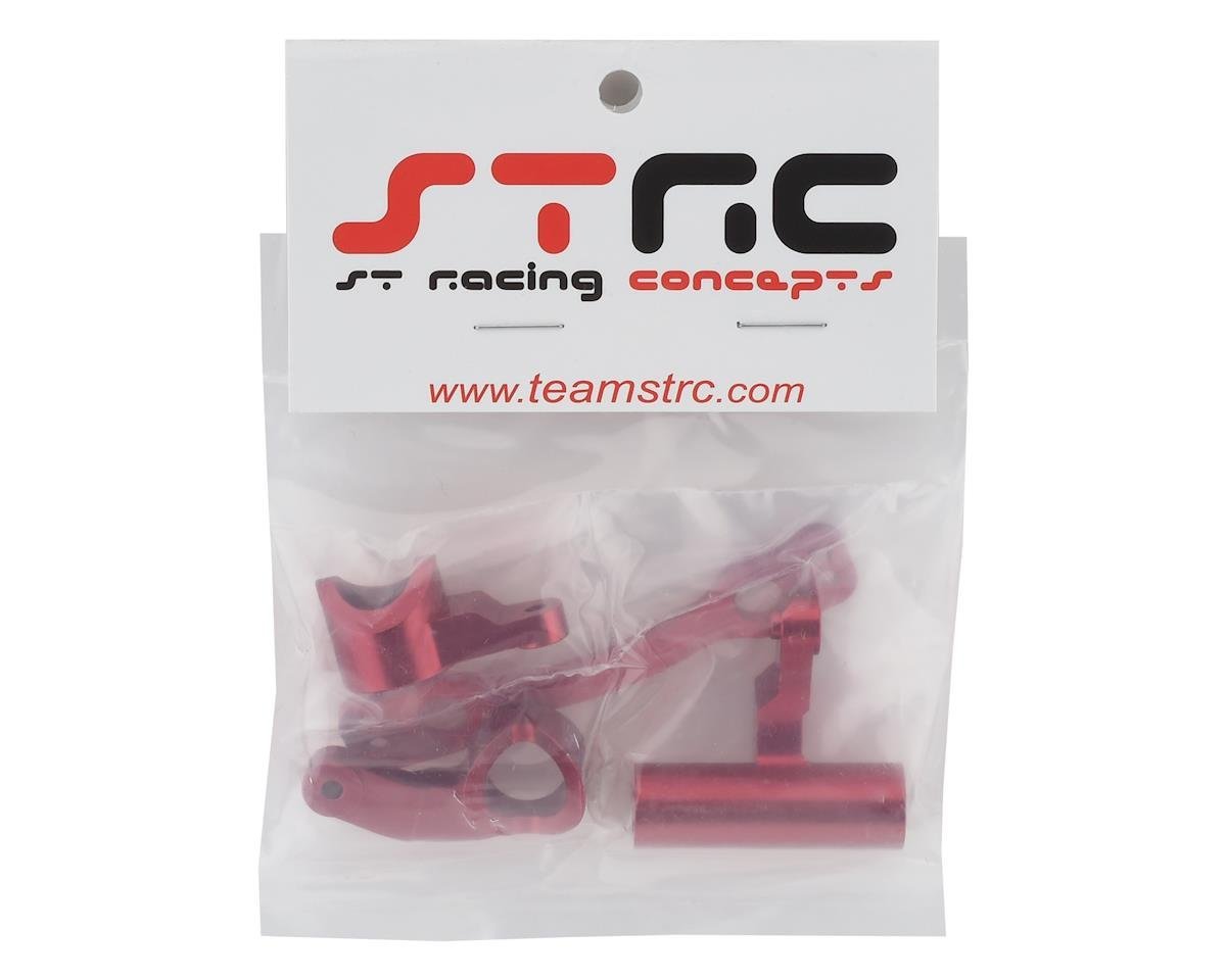 ST Racing Concepts Arrma 6S Aluminum HD Steering Bellcrank Set (Red) - BOBBYRC