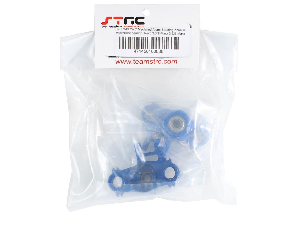 ST Racing Concepts Steering Knuckles for Traxxas Nitro Revo 3.3 , T - Maxx 3.3 (Blue) - BOBBYRC