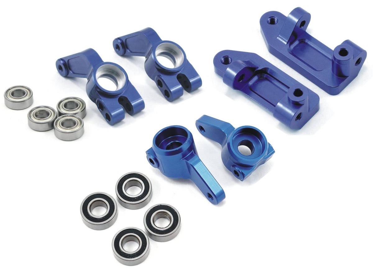 STRC Alum Steering Knuckles Axle Carriers Caster Block For 2wd Slash Stampede Rustler - BOBBYRC