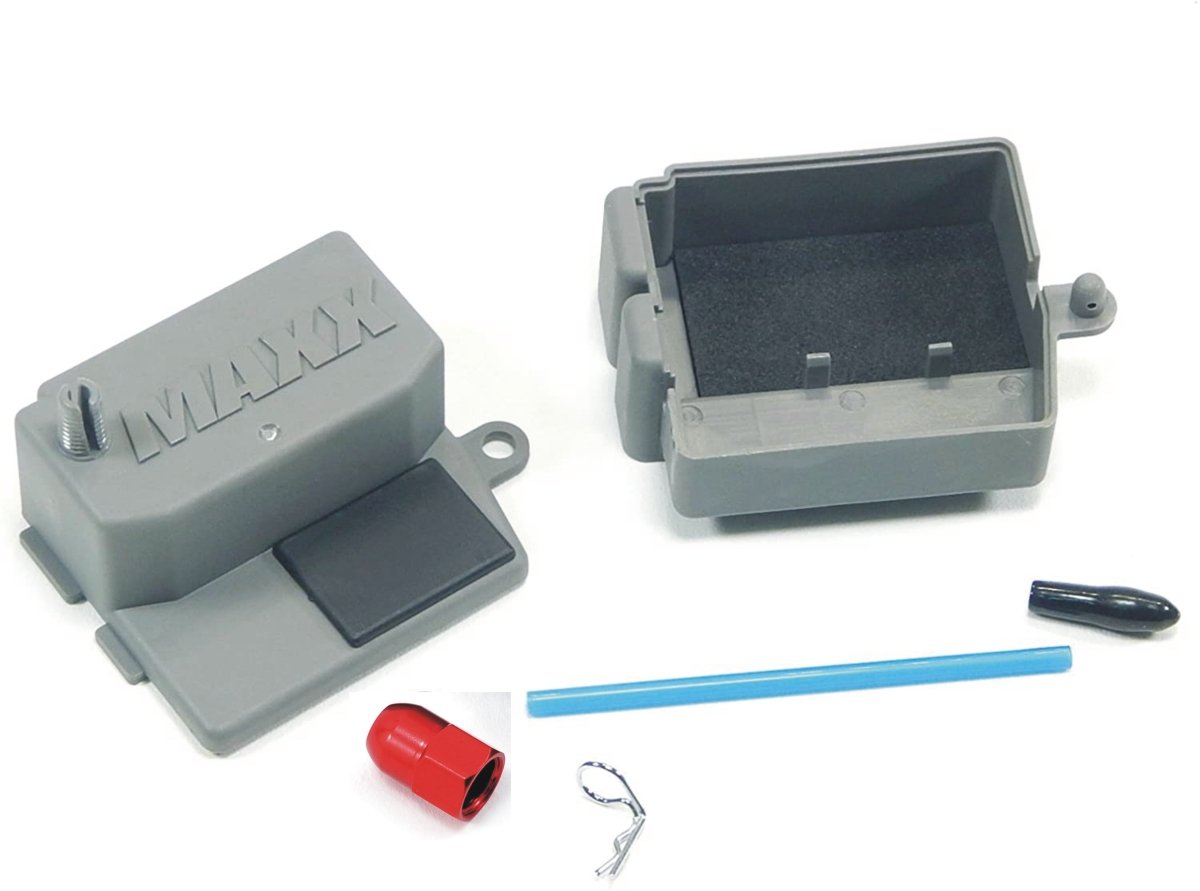 T - Maxx 3.3 Classic T - Maxx 2.2 Receiver Box Anodized Crimp Nut & Antenna Tube - BOBBYRC