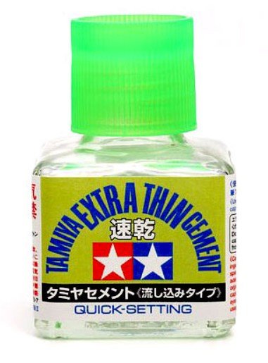 Tamiya Extra Thin 'Quick Set' Cement (Glue) 40ml - 87182 - BOBBYRC