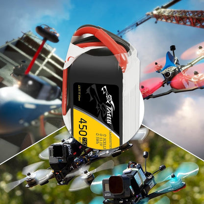 Tattu 3s LiPo Battery 75C (11.1V/450mAh) w/XT - 30 Connector - BOBBYRC