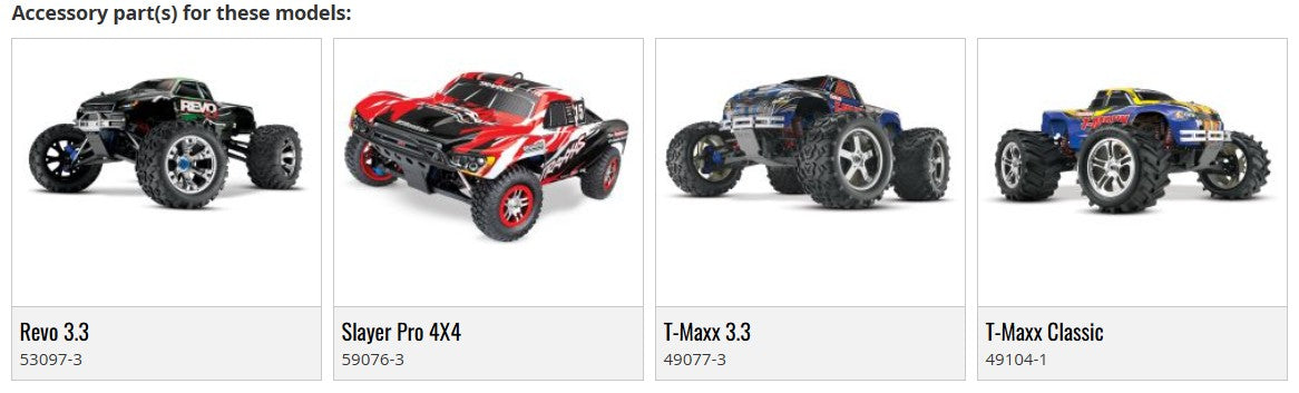 Traxxas 4954R Steel 14mm Wheel Hex Hubs T-Maxx 3.3 , Revo 3.3 , Slayer