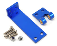 Spartan Boat Rudder & Support(Blue Aluminum for Traxxas 57076-4