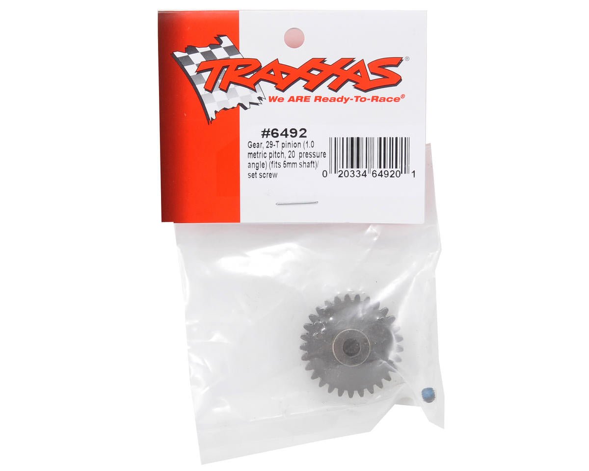 TRA6492 Traxxas Steel Mod 1.0 Pinion Gear w/5mm Bore (29T) XO - 1 - BOBBYRC