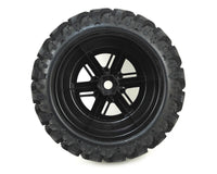 X-Maxx Wheels & Tires (FACTORY GLUED ASSEMBLED (Set 2) 7772 Black Chrome Traxxas 77086-4