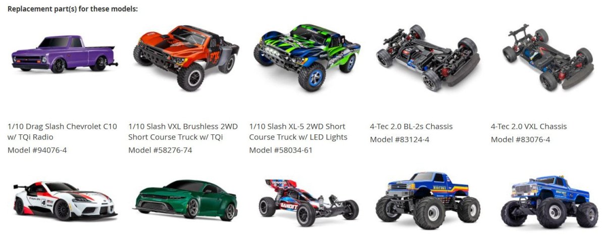 Traxxas 1942 Rod Ends w/Hollow Balls & Screws - Slash Stampede Rustler E - Maxx - BOBBYRC