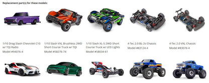 Traxxas 1942 Rod Ends w/Hollow Balls & Screws - Slash Stampede Rustler E - Maxx - BOBBYRC