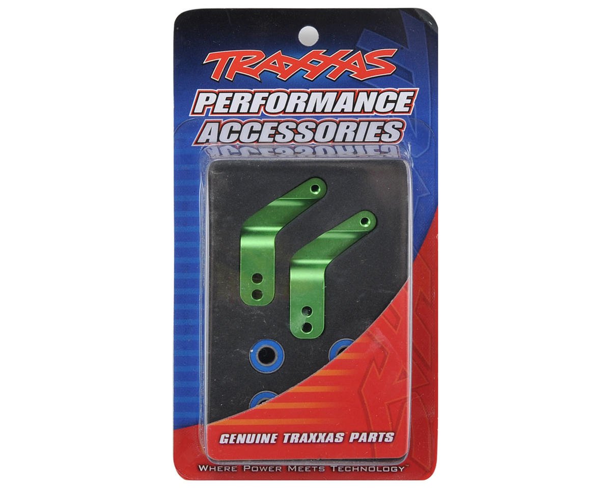 Traxxas Aluminum REAR Stub Axle Carriers (Green) 2wd Slash Bandit Rustler - BOBBYRC